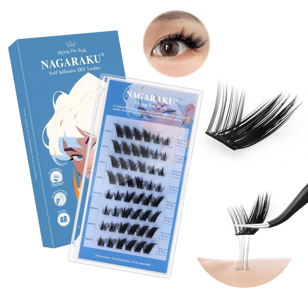 NAGARAKU No Glue Needed DIY False Lashes Without Tweezers