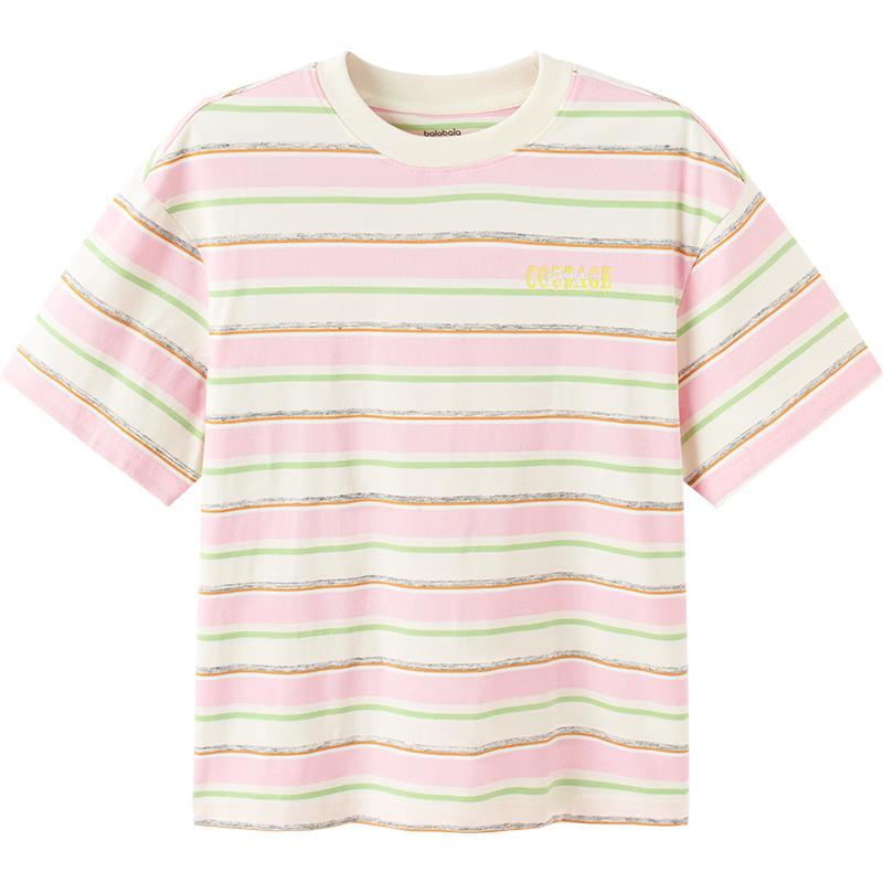 

Balabala Boys Striped Quick-Dry Cotton T-Shirt 110