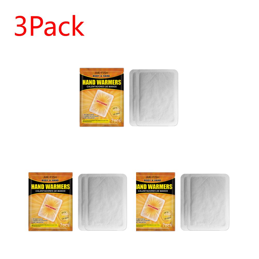2-50X Hand Body Hot Pack Disposable Heating Pad Long Lasting Heating Pack Odorless Self Adhesive For Winter Outdoor Activities