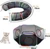 Outdoor Cat Outdoor Cat Cat 120cm Pet House 315cm Portable Rainbow Hexagonal Large Cat Enclosure with Carry Indoor Small Animal Playpen Maternity Room