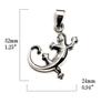 [World Accessories Carmelo] Polynesia Hawaii Maori Lizard Tribe Pendant Top Sterling Silver 925