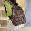 Nylon Schüler Schultasche Tagesrucksack Rucksack mit großem Fassungsvermögen Laptoptasche Rucksack mit Leopardenmuster Reisen
