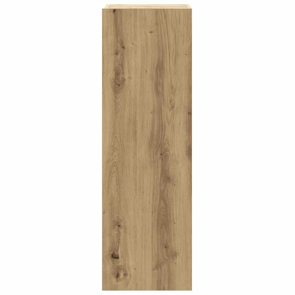 8 piece wall mounted TV cabinet set Artisan Oak finish engineered wood