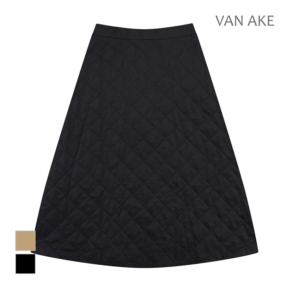 VANAKE Quilted A-Line Skirt_Vb3Zskmd01Z