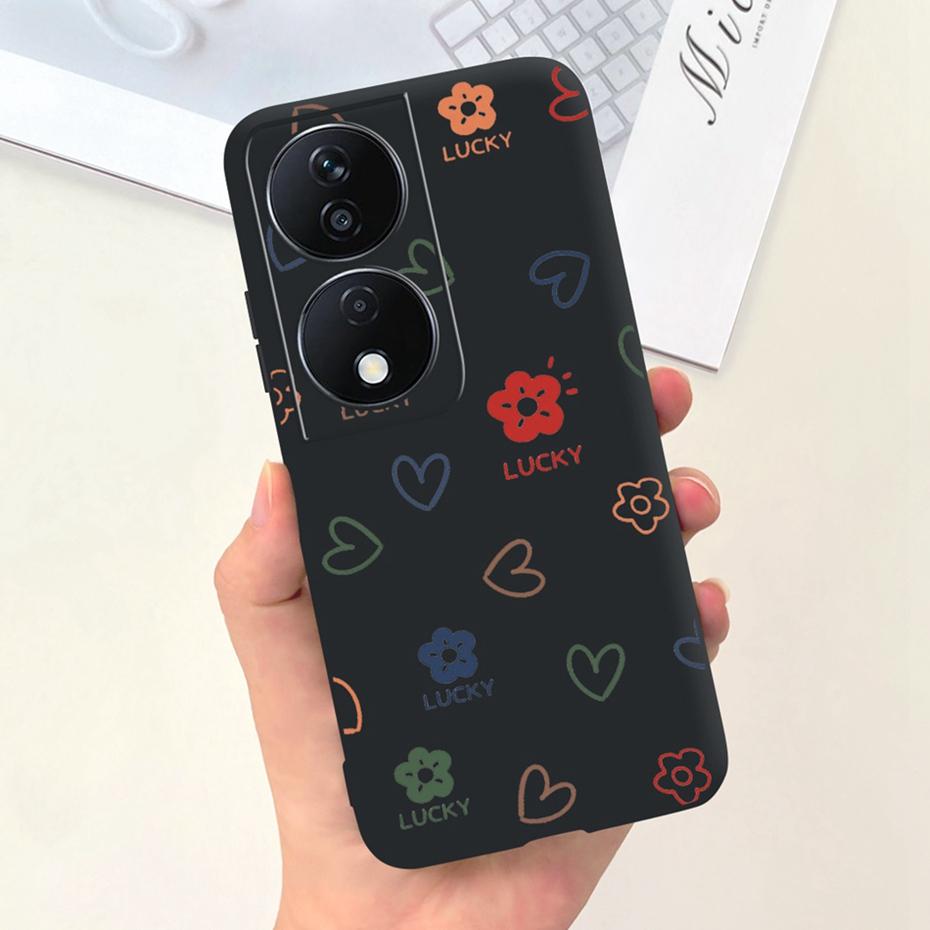

Lovely Printed Candy Color Phone Case For Honor X7b Soft Silicon TPU Case Shockproof Back Cover For HonorX7b X 7B 4G CLK-LX2 Honor X7b