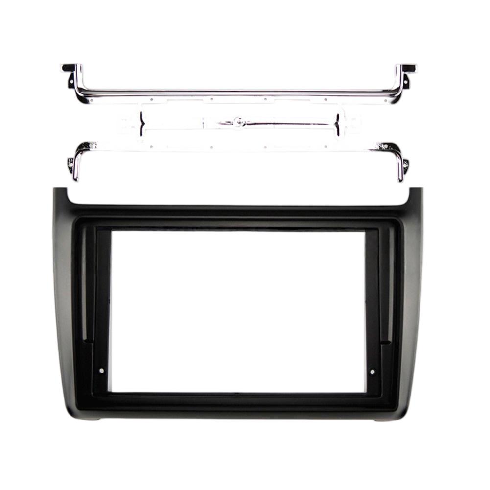 Car Radio Panel Radio Fascia Frame For POLO Dashboard Mount Panel Kit Car Radio Bezel Navigation Modification Faceplate Parts