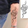 Black & White Snake Dragon Skull Waterproof Temporary Tattoo Sticker for Arm/Leg.