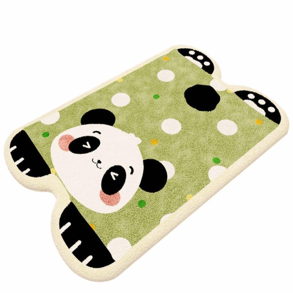 Material Bathroom Floor Mat Cartoon Design Water Absorption Toilet Carpet Non-Slip Irregular Shaped Foot Mat Bathroom Use
