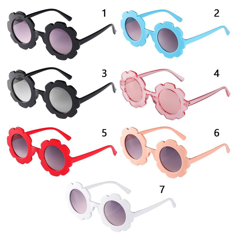 Boys And Girls Trend Outdoor Product Eyewear Vintage Children Sunglasses Sun Glasses Flower Shape