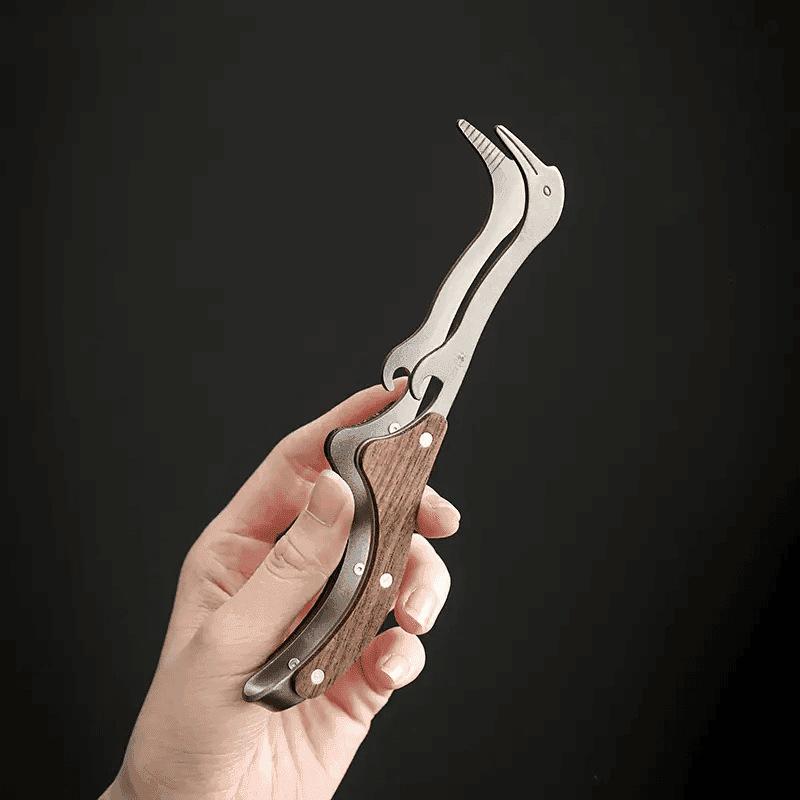 Stainless Steel Tea Brewing Tools AntiSlip Tea Ceremony Tongs for Secure Grip on Teacups and Utensils