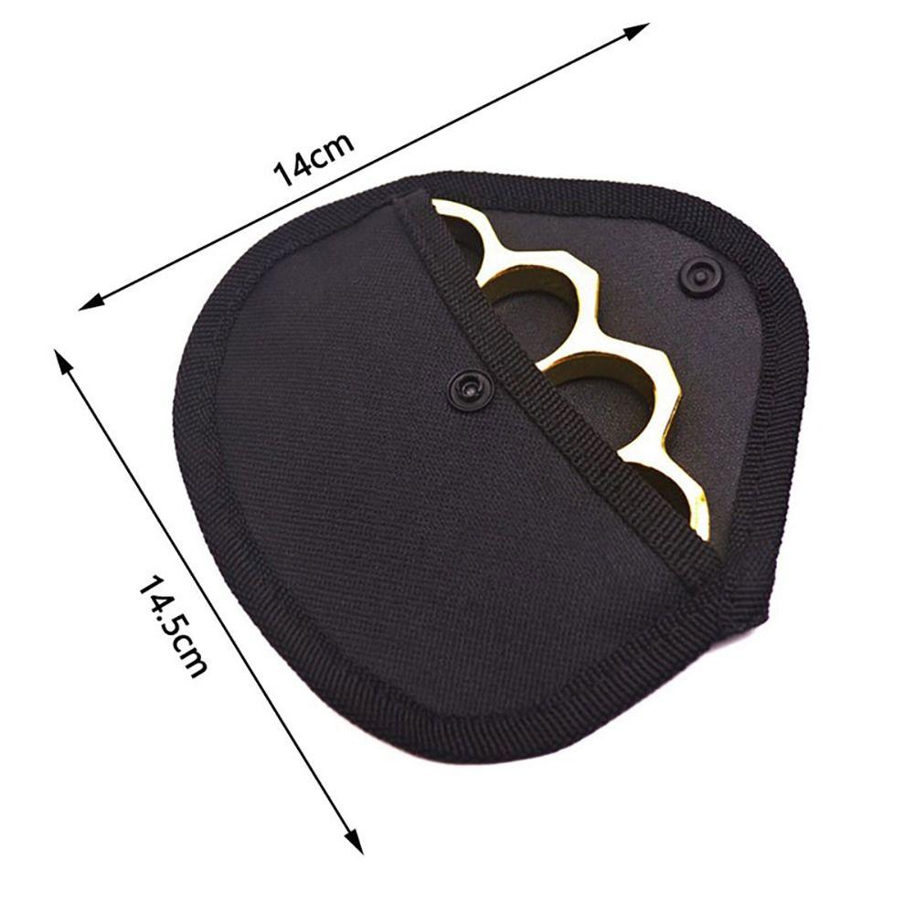 1Pcs Lining Fist Ring Finger Tiger Bag New Shockproof Only Bag Iron Four-finger Cloth Cover Unisex Soft Hanging Buckle Bag