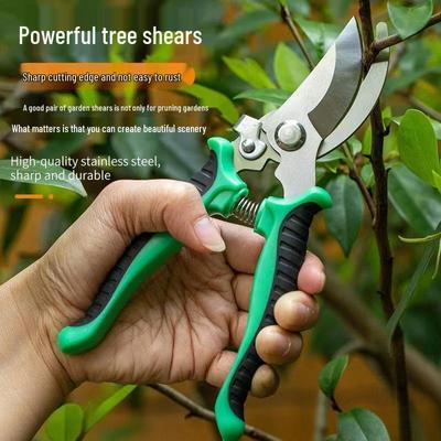 Heavy-Duty Garden Pruning Shears for Thick Tree Branches