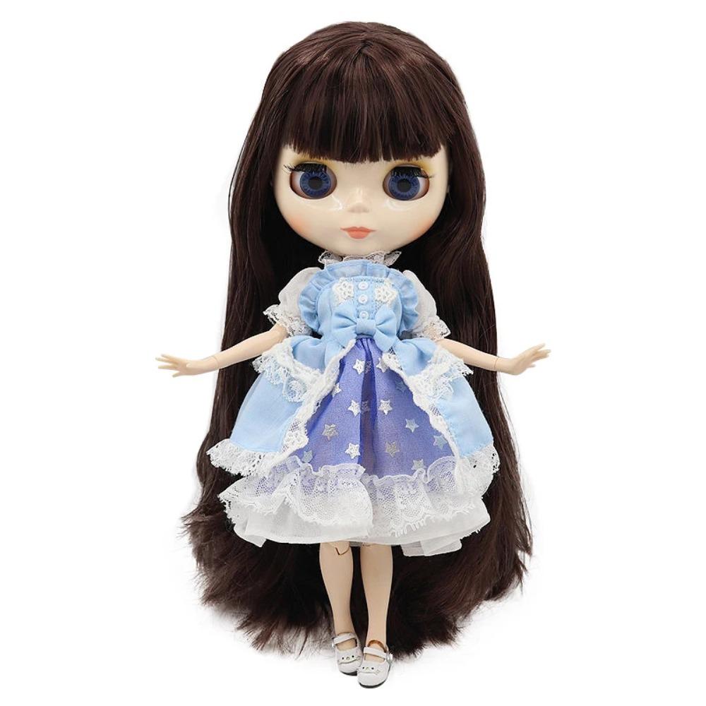 ICY DBS panenka Blyth Bílá pleť Lesklá tvář Matná tvář Kloubové tělo se sadou rukou A&B 1/6 bjd vhodné pro DIY make-up Speciální cena