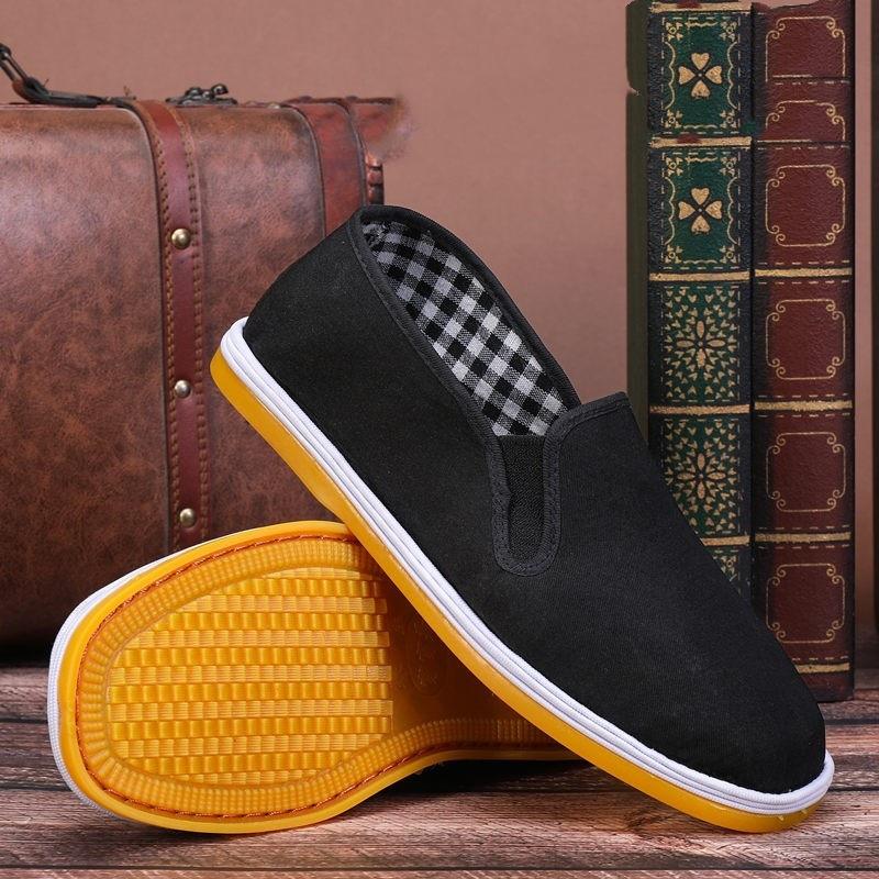 Cloth Shoes Beef Tendon Sole Handmade Online Shoes Casual Non-slip Breathable Low-top Single Shoes