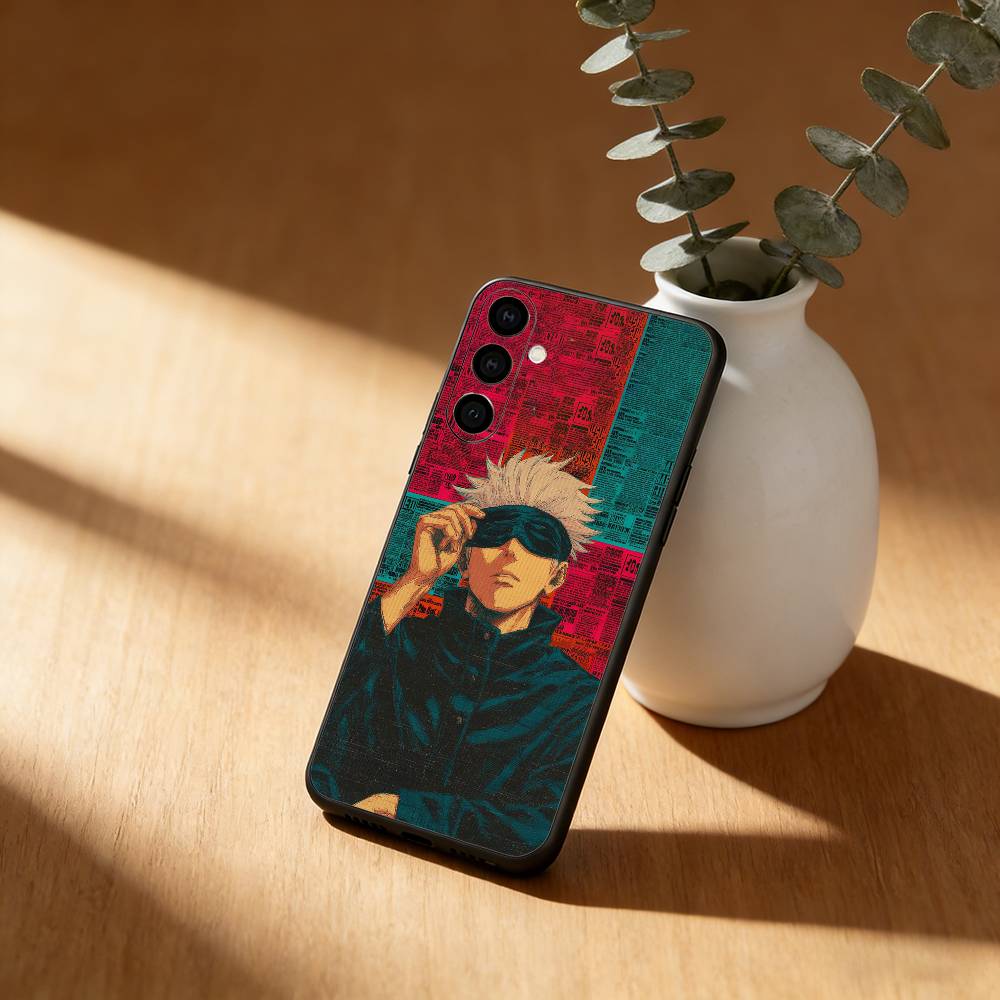 J-Jujutsu Anime KAISEN Phone Case For Samsung Galaxy A91,80,73,72 ,71,53,52,32 ,31,22,21s,20,Soft Black Case