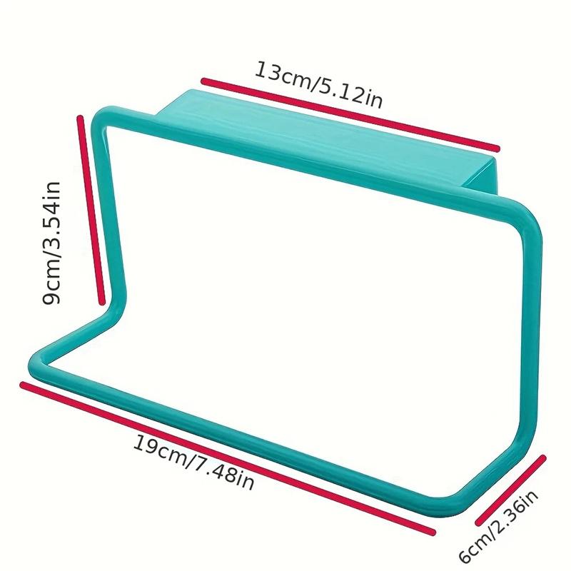 Kitchen Cabinet Cloth And Towel Rack, Non Perforated Storage Hanging Rack, Door Back Single Pole Organizer Lazy Storage Rack