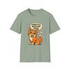 Unisex Softstyle T-Shirt Funny Orange Tabby Cat Tee Pop Art Style Weird Kitty