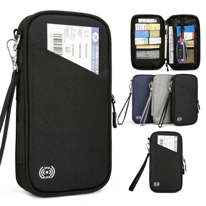 Lightweight Anti-Theft Passport and Travel Wallet with Large Capacity and Multi-Function Storage