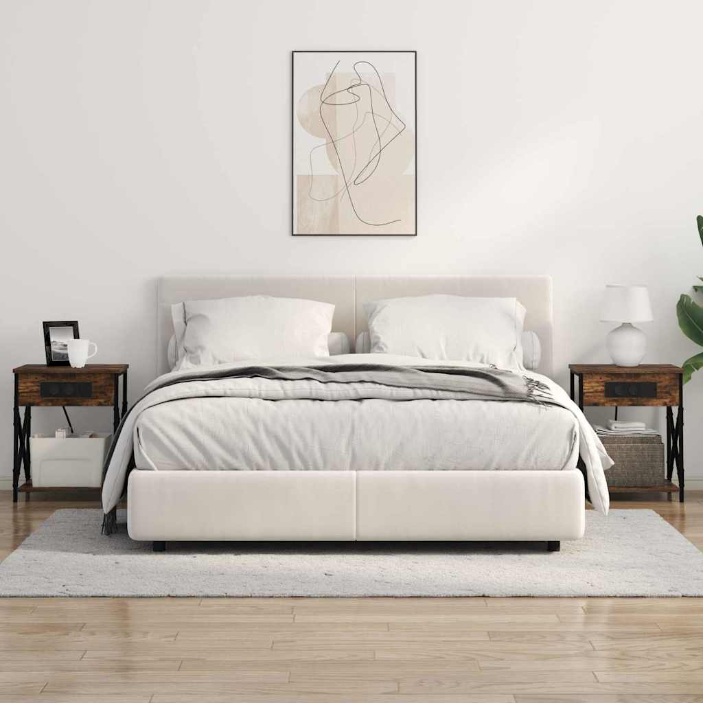 Nightstand Smoked Oak 41 x 31 x 51 cm Engineered Wood
