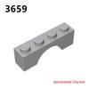 Building Block Arch Bricks (1x4) - 3659 Loose Parts for MOC Lego Accessories