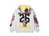 Supreme Warriors AppliquA Zip Up Hooded Sweatshirt "Ash Grey"
