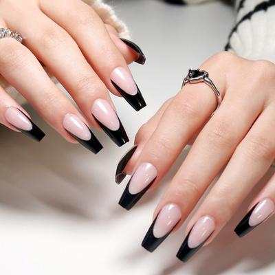 Trendy, langlebige, rechteckige Wasserrohr-Design-Nagel-Kunstnägel für einen stilvollen Look