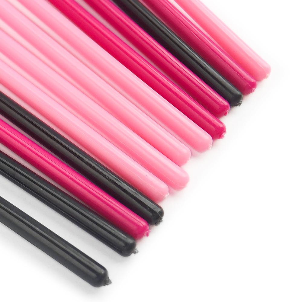 ANNAFRIS 1Pack 50Pcs Disposable Eyelash Brush Soft Head Crystal Eyebrow Brush Lash Extension Brush Mascara Wand Makeup Tool