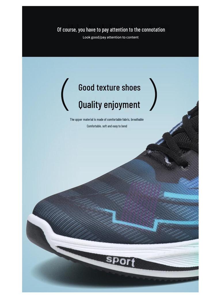 Men's Plus Size Shock-Absorbing Running Shoes - Fashionable Autumn/Winter Casual Sports Footwear