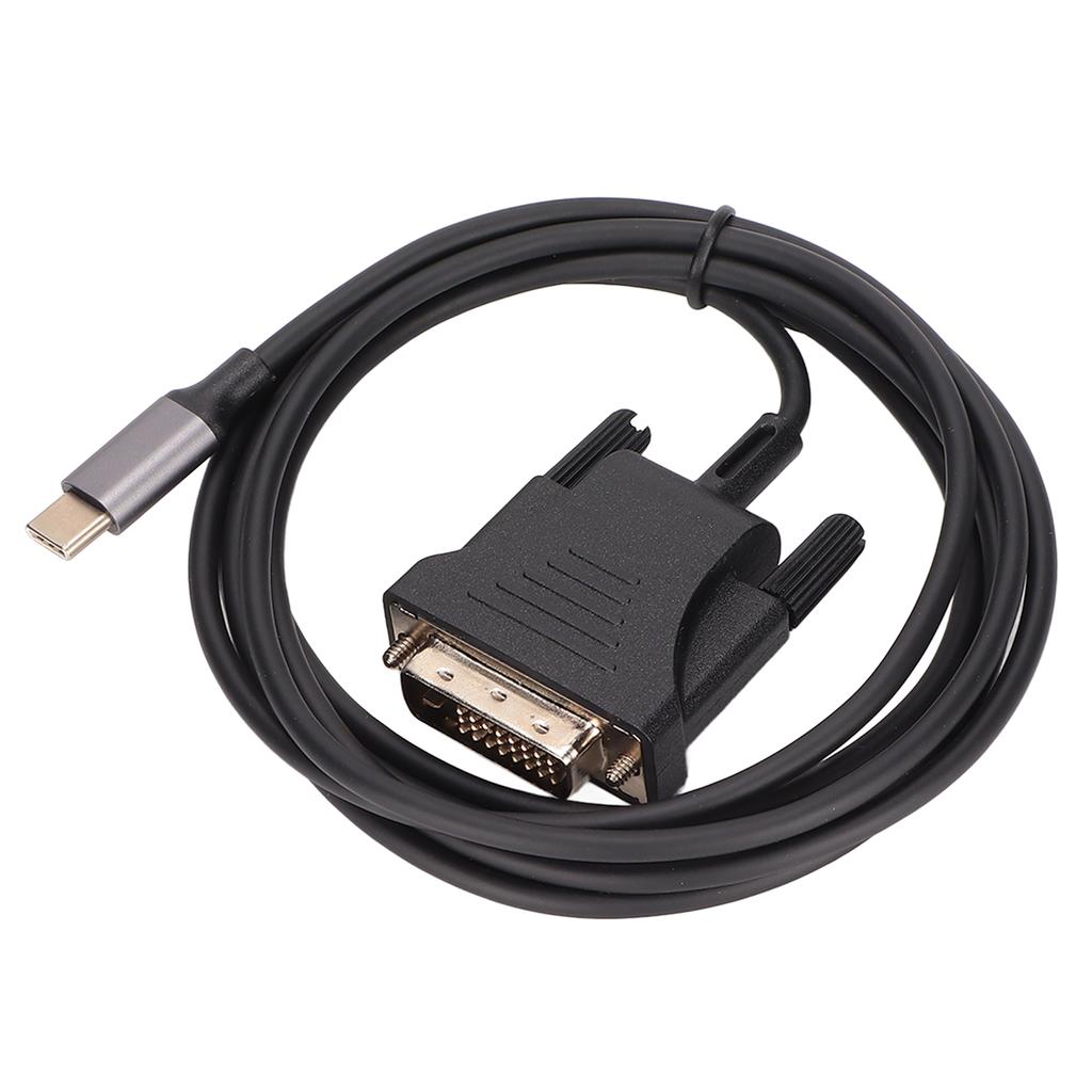 USB C 3.1 to DVI Cable 190cm/74.8in Clear Stable Type C to DVI Cable Adapter for MacBook TV Smartpho