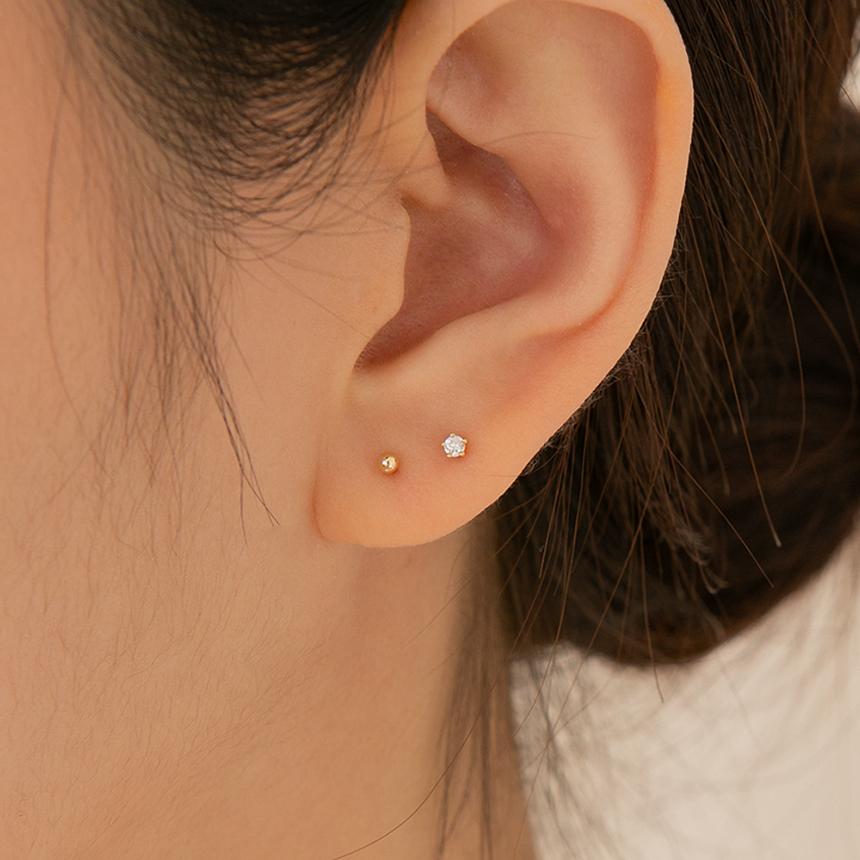 Lunne 14K 2Mm 5-Prong Mini Q Piercing (14K Gold) (Bar Thickness 1Mm) #Pib09