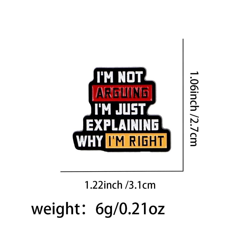 Enamel Pin Quotes Brooch Pines Lapel Pins Badge On Backpack Clothing Accessories Fashion Jewelry Friends Fans Gifts Decoraitons