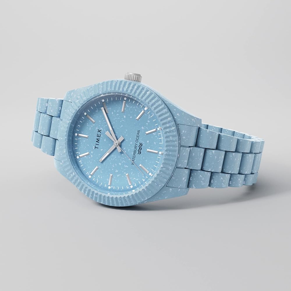 TIMEX Waterbury Ocean 37mm TW2V33200 Unisex Quartz Blue Sustainable Watch [Parallel Import]