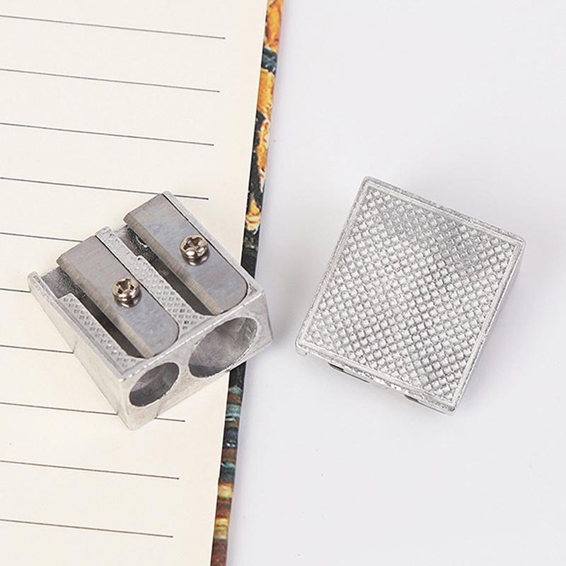 Reliable Metal Pencil Sharpeners Double Hole Drawing Writing Sharpener