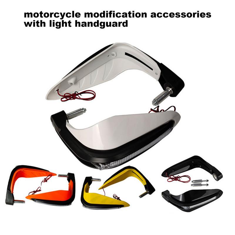 Anti-fall Off-Road Motorcycle Handlebar Guard Built-in LED ATV ATV Electric Car Horn Handlebar Gear Motorcycle Hand Protector