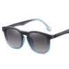 2 In 1 Magnet Polarized Sunglasses Men Women Classic New Square Gradient Sunglasses Anti-Blue Glasses Frame Clear Prescription