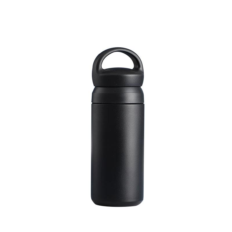 Handle Type Stainless Steel Vacuum Flask One Tone Frosted Water Cup Portable Car Trendy Insulation Coffee Cup
