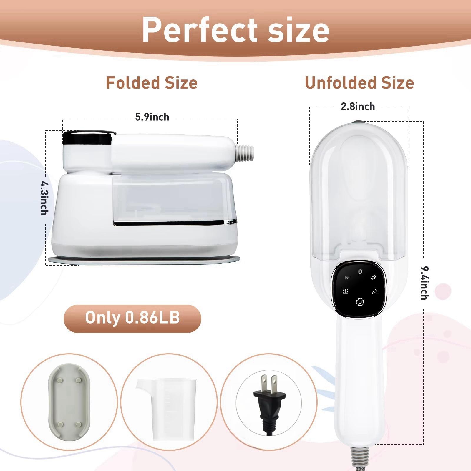 

Новый складной светодиодный цифровой дисплей паровой утюг портативный трехскоростной регулируемый отпариватель 1500 Вт мощный домашний дорожный утюг