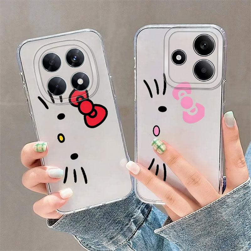 Case for Xiaomi Redmi Note 14 Pro Plus Note 13 13C 12S A4 11S 9 10 10S 11 14C 12 Soft Phone Cover Sanrio Hello Kitty