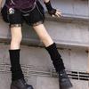 1 Pcs Winter Leg Warmers Fluffy Accessories Ladies Leg Warmers Soft Girl Knitted White Wool Socks Women