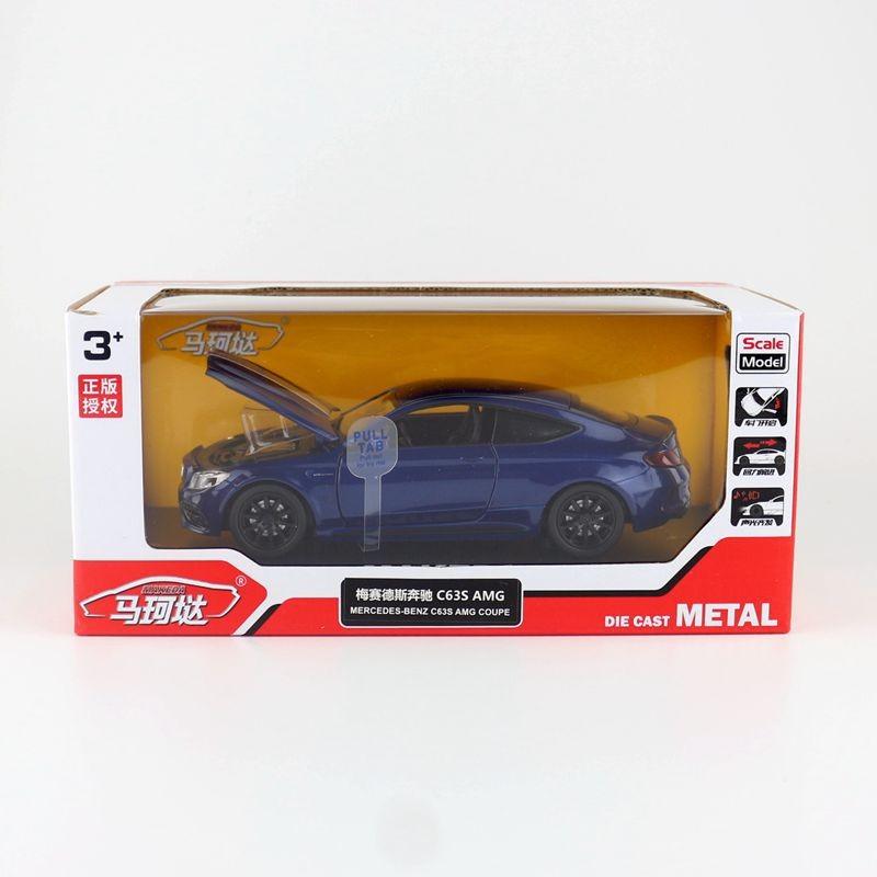 Mercedes-Benz C63 S-Modellauto aus Leichtmetall mit Sound und Licht für Auto-Enthusiasten