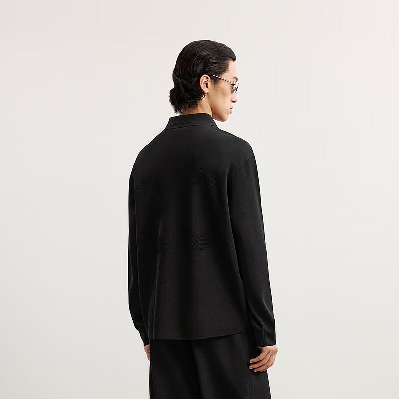 CROQUIS Herren Frühjahr 2025 Langarm Strick-Poloshirt