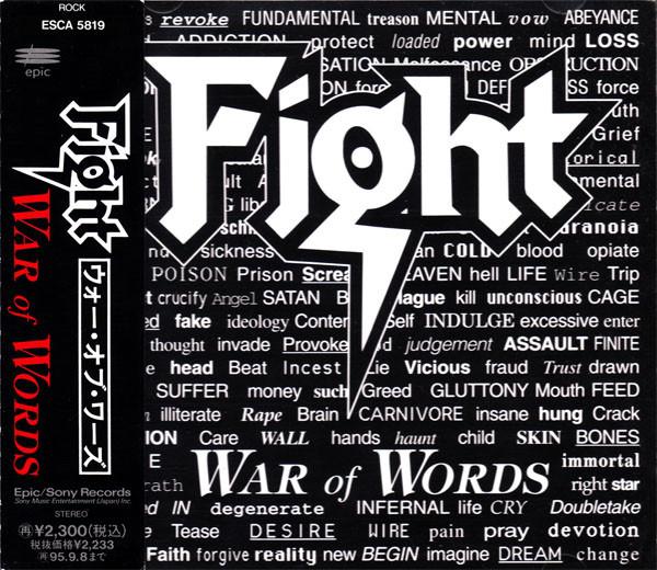 

CD FIGHT - War Of Words ESCA5819 EPIC 1993 Japan Rock Used