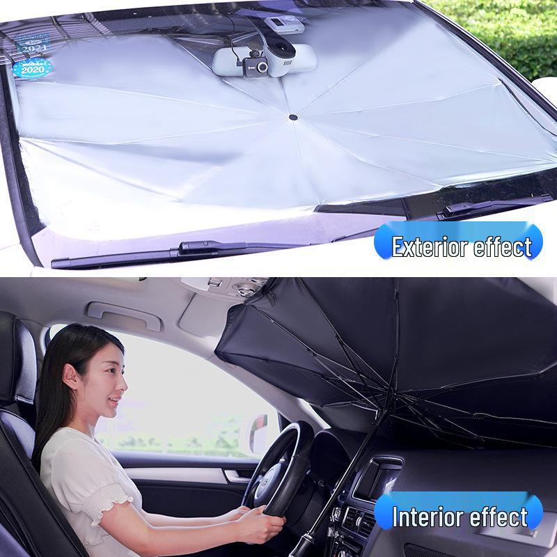 Portable UV Protection Retractable Car Sunshade - Heat Insulation and Sun Shield