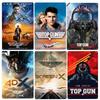Tin Plate Top Gun Movie Sign Vintage Action Film Metal Poster Board Iron Craft Wall Decor Plaque Tin Sign Bar Home Decoration