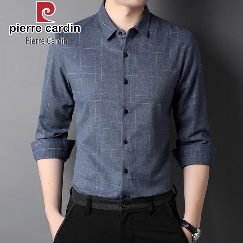 Pierre Cardin Men's Business Casual Long-Sleeve Shirt