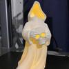 Yousheng Halloween Decoration 3D Printed Ghosts Figure Faceless Standing Ghost Statue Ornament with LED Tea Lights