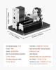VEVOR Didaktische Mini-Metall-Drehmaschine, 70 x 130 mm(2,76 x 5,12 Zoll), 36W Metall-Drehmaschine, 20.000 U/min Drehzahl, mit 3-Backen-Futter