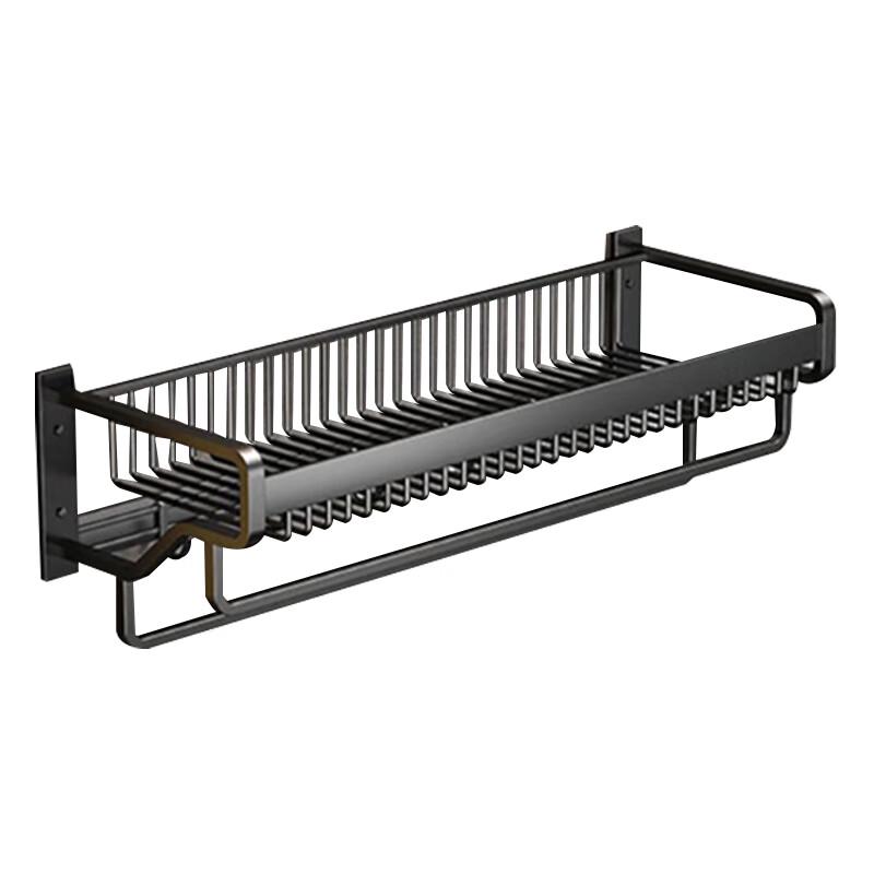 Longdai Space Aluminum No-Drill Bathroom Towel Rack