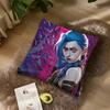 Cartoon A-Arcane  Vi J-Jin Ekko Pillow Case Home Sofa Living Room Office  Printing Comfort Decoration Nordic Simplicityz,(1)