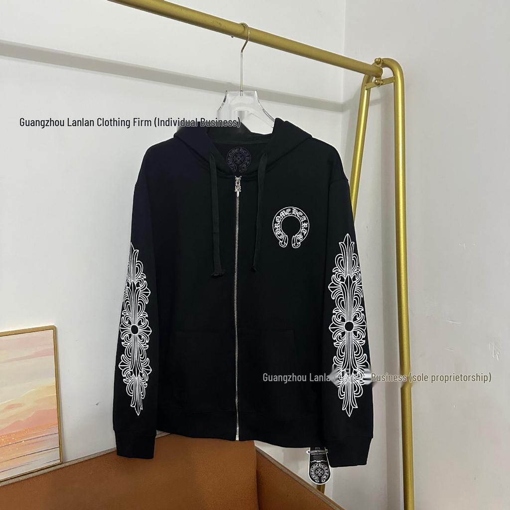 Europäischer Trend CH25 Kapuzenpullover mit Reißverschluss: Einfacher Klassiker für Herbst/Winter